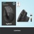 Souris sans fil Logitech Lift - Graphite - Ergonomique, Verticale