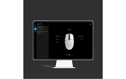 LOGITECH Souris filaire USB G203 Gaming LIGHTSYNC Blanche