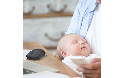 Logitech M220 SILENT RF sans fil Optique 1000DPI Charbon de bois Ambidextre