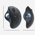 Souris sans fil Logitech ERGO M575 - Graphite - Ergonomique, Trackball