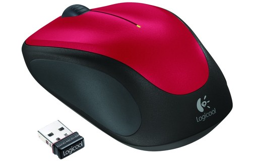 Souris sans fil Logitech M235 - Rouge