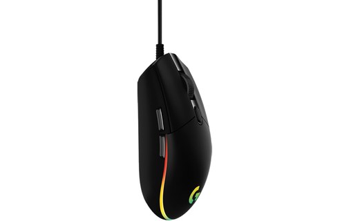 LOGITECH Souris filaire USB G203 Gaming LIGHTSYNC Noir