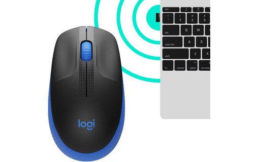 Souris sans fil Logitech M190 - Bleue
