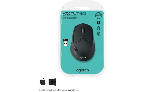 Souris sans fil Logitech M720 Triathlon - Noire