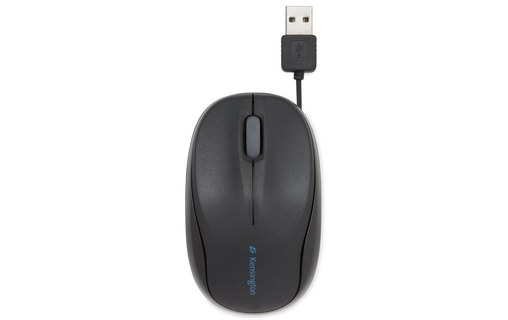 Souris Kensington Pro Fit Rétractable - Noire