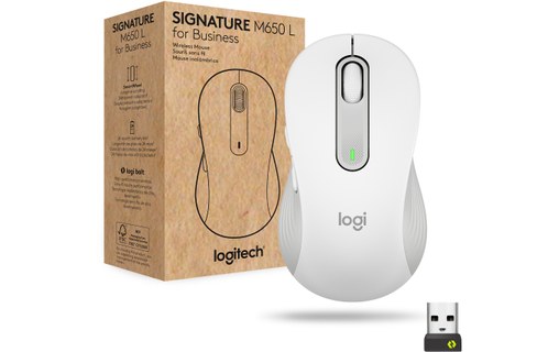 Logitech Signature M650 for Business souris Droitier RF sans fil + Bluetooth Opt