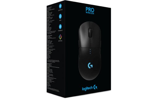 Souris de jeu sans fil Logitech G PRO avec capteur Hero