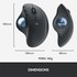 Souris sans fil Logitech ERGO M575 - Graphite - Ergonomique, Trackball