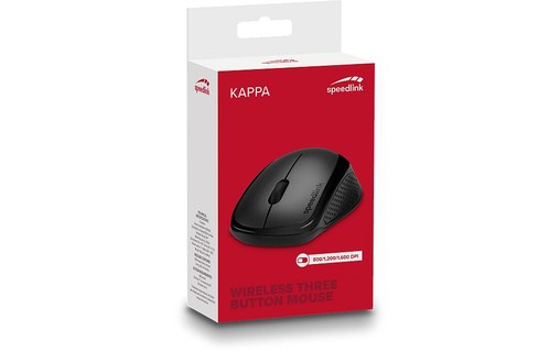 Souris sans fil Speedlink Kappa - Noire - Ergonomique