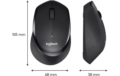 Souris sans fil Logitech M330 Silent Plus - Noire