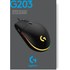 LOGITECH Souris filaire USB G203 Gaming LIGHTSYNC Blanche