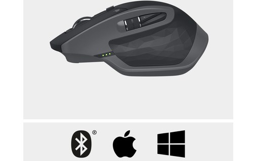 Logitech MX Master 2S souris RF sans fil Laser 1000 DPI Droitier