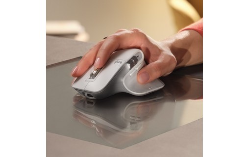 Souris sans fil Logitech MX Master 3S - Grise - Pour droitier, Ergonomique