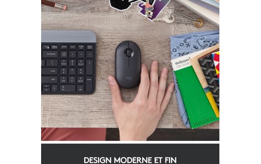 Logitech Pebble M350 souris RF Sans fil + Bluetooth Optique 1000 DPI Ambidextre