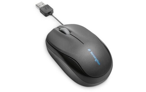 Souris Kensington Pro Fit Rétractable - Noire