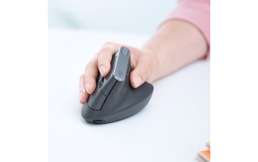 Souris sans fil Logitech MX Vertical - Graphite - Ergonomique, Verticale