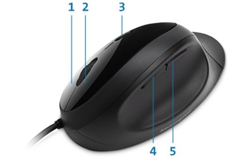 Souris Kensington Pro Fit Ergo - Noire - Ergonomique