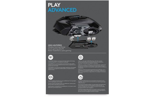 LOGITECH Souris Gaming sans fil G502 LIGHTSPEED