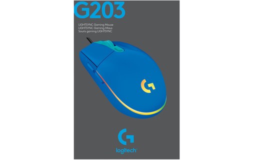 Logitech G G203 LIGHTSYNC Gaming Mouse souris USB Type-A 8000 DPI
