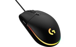 LOGITECH Souris filaire USB G203 Gaming LIGHTSYNC Noir