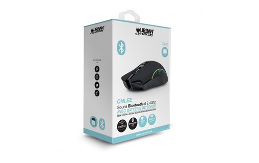 Souris sans fil Urban Factory Onlee - Noire - Ergonomique