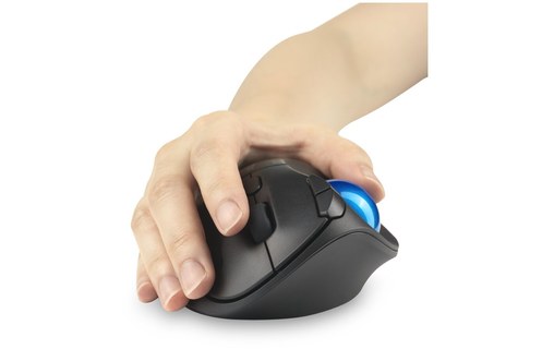 Souris sans fil Kensington Pro Fit Ergo - Bleue, Noire - Ergonomique