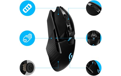 LOGITECH G - Souris Gamer Sans Fil G903 LIGHTSPEED - Noir