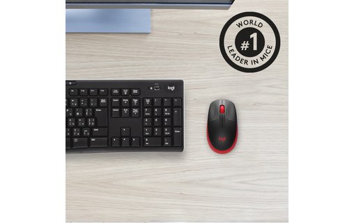 Souris sans fil Logitech M190 - Rouge