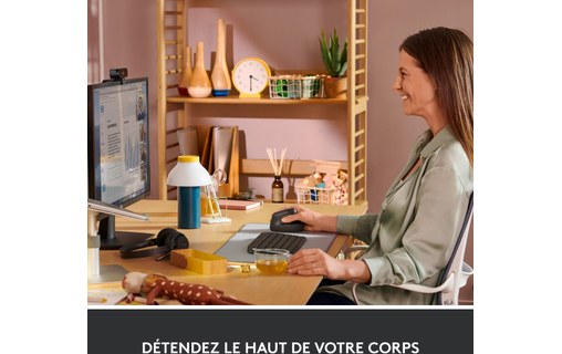 Souris sans fil Logitech Lift - Graphite - Ergonomique, Verticale