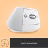 Souris sans fil Logitech Lift - Blanche - Ergonomique, Verticale