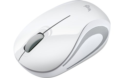 Souris sans fil Logitech M187 - Blanche