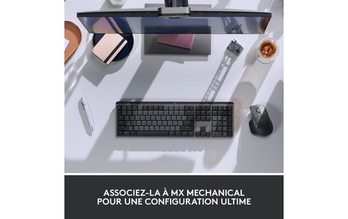 Souris sans fil Logitech MX Master 3S - Grise - Pour droitier, Ergonomique