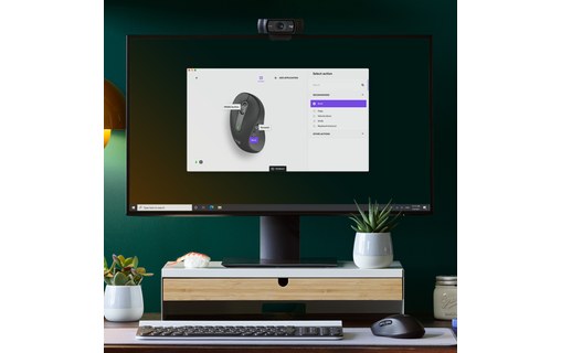 Souris sans fil Logitech Signature M650 L - Grise - Pour gaucher, Ergonomique