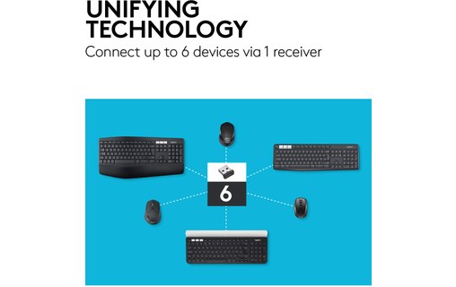 Souris sans fil Logitech M720 Triathlon - Noire