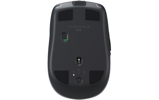 Logitech MX Anywhere 2S Wireless Mobile Mouse souris Droitier RF Sans fil + Blue