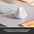 Souris sans fil Logitech Lift - Blanche - Ergonomique, Verticale