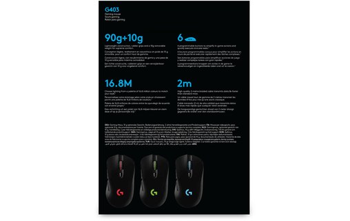 LOGITECH G - Souris gaming G403 HERO
