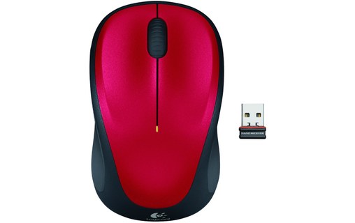 Souris sans fil Logitech M235 - Rouge