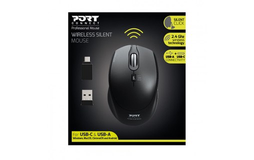 Souris sans fil PORT Designs 900713 - Noire