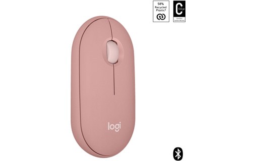 Souris sans fil Logitech Pebble 2 M350s - Rose