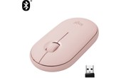 Logitech Pebble M350 souris RF Sans fil + Bluetooth Optique 1000 DPI Ambidextre