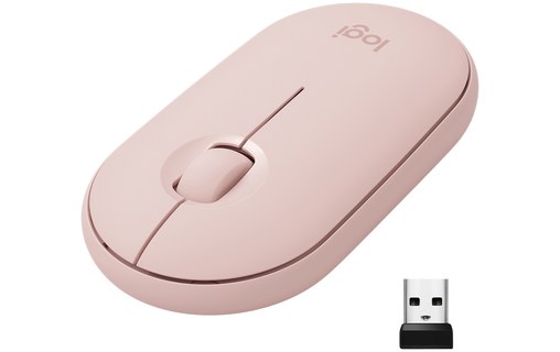 Logitech Pebble M350 souris RF Sans fil + Bluetooth Optique 1000 DPI Ambidextre