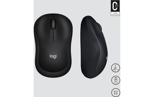 Logitech M220 SILENT RF sans fil Optique 1000DPI Charbon de bois Ambidextre