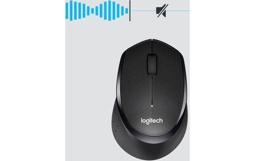 Souris sans fil Logitech M330 Silent Plus - Noire