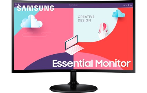 Écran Incurvé 27" Samsung LS27C364EAUXEN - HDMI/VGA