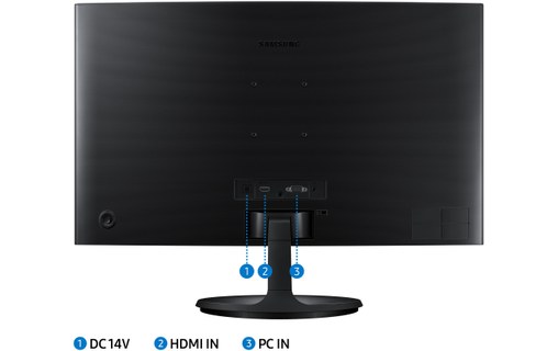 Écran Incurvé 27" Samsung LS27C364EAUXEN - HDMI/VGA