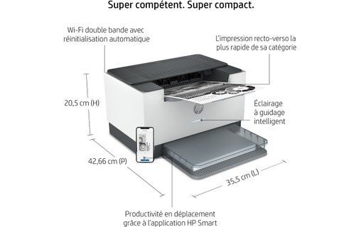 Imprimante laser HP LaserJet M209dw - WiFi, AirPrint, Bluetooth