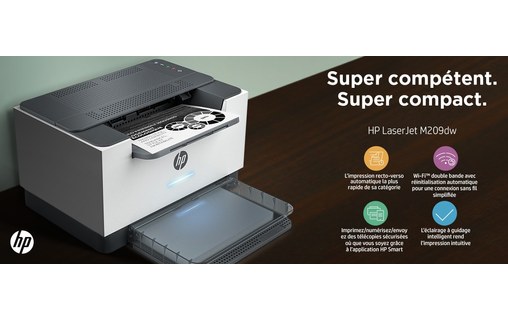 Imprimante laser HP LaserJet M209dw - WiFi, AirPrint, Bluetooth