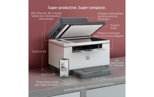 Imprimante multifonction HP LaserJet M234sdw - WiFi, AirPrint, Bluetooth
