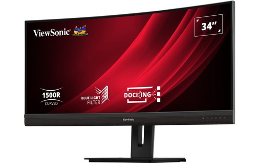 Écran Incurvé 34" ViewSonic VG3456C - HDMI/DisplayPort/USB-C